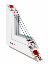Plastové okno 76 - profil Deceuninck Elegant, šikmý