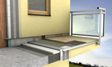 1 - Podkladní beton – původní betonová konstrukce; 2 - Dilatační páska; 3 - Cemix Penetrace podlahová; 4 - Cemix 045 Lepidlo FLEX EXTRA; 5 - Izolant z pěnového polystyrenu; 6 - Spádový klín ­ Cemix 080 Spádový potěr (Cemix 280 Rychlý betonový potěr); 7 - Cemix Penetrace podlahová; 8a - 1. hydroizolační vrstva; 8b - 2. hydroizolační vrstva – Cemix CEMELASTIK EX 1K (Cemix CEMELASTIK EX 2K); 9 - Cemix Pružná těsnicí páska; 10 - Cemix Samolepicí butylový pás 150 mm; 11 - Cemix Profil balkonový PB 50/6; 12 - Cemix 045 Lepidlo FLEX EXTRA (Cemix 375 Lepidlo FLEX); 13 - Cemix Separační provazec; 14 - Dlažba; 15 - Cemix 079 Spárovací hmota FLEX; 16 - Cemix MS polymer; 17 - Cemix Rohová lišta s okapnicí; 18 - Izolace čela balkónu s povrchovou úpravou dle ETICS; 19 - Cemix Zakládací lišta; 20 - Cemixtherm ETICS; 21 - Extrudovaný polystyren s povrchovou úpravou dle ETICS