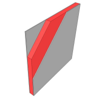 Obr. 1: B - zděná příčka