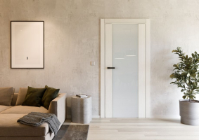 Dveře UNICO 11, povrch SOLO MATRIX - MONZA, sklo SATINATO