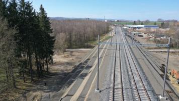 Sanace nestabilních náspů zemního tělesa, Dalovice u Karlových Varů