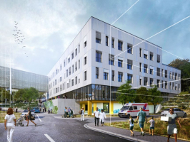 Spojovací mosty propojí pavilon s ostatními budovami areálu