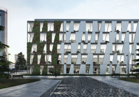 Tím, že fasádní systém Schüco AF UDC 80 umožňuje osadit určité části fasády zelení, poskytuje vysokou míru volnosti při navrhování a umožňuje vytvářet individuální design (zdroj: Schüco CZ)