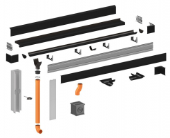 Skrytý okapní systém Siba Modern