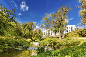 V areálu SUOMI se s dešťovou vodou hospodaří