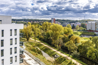 V areálu SUOMI se s dešťovou vodou hospodaří