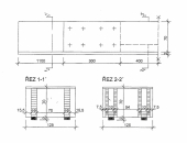 Obr. 7: Střešní panel rozpětí 36 m sestavený ze tří kusů