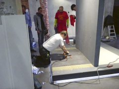 Práce s vibračním zhutňovačem