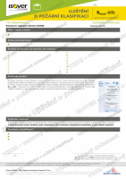 Ujištění o požární klasifikaci