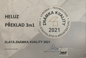 PŘEKLAD HELUZ FAMILY 3in1 nosný získal zlatou Známku kvality 2021