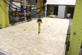 Obr. 3b: Vystavení podlahy účinkům bodového zatížení (UCEEB)