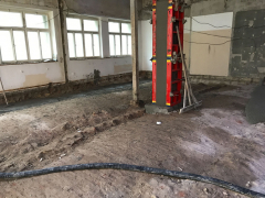 Vyrovnání klenbového stropu hotelu v Karlíně – PORIMENT PP500