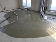 Zalévání rozvodů instalací v BD na Vysočanech – PORIMENT PP500S