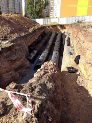 Montáž vsakovacích tunelů