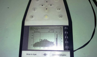 Obr. 8: Tretinooktávové spektrum hluku merania č. 62