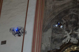 Drony z FEL ČVUT mapují kostel sv. Mořice v Olomouci