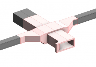 Tubus podchodu s napojením na stávající kolektor