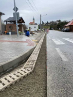 Vysoce odolné žlaby MEA DM 2000 v obci Čachtické paní