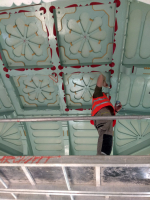 Jídelna Libušína s výmalbou podle Mikoláše Alše