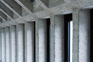 Střecha nad kavárnou je nová, její nosnou konstrukci tvoří železobetonová žebrová konstrukce a dřevěný krov, izolovaný mezi krokvemi. Podél západní fasády jsou nad kavárnou ploché střešní světlíky.