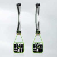 Posuvný systém Schüco AS AL 75 odolává zatížení větrem třídy C4/B4. Na posuvnou jednotku působí kladné zatížení větrem (viz obrázek vlevo) a záporné zatížení větrem (viz obrázek vpravo). Těsnění se díky své funkci membrány přizpůsobí těmto pohybům a zcela uzavře mezeru mezi posuvným segmentem a vnějším rámem posuvných dveří Panorama Design