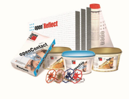 Baumit open – sestava výrobků zateplovacího systému