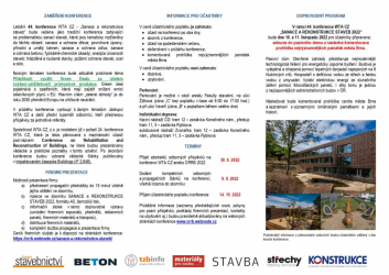 44. konference WTA CZ - „Sanace a rekonstrukce staveb“