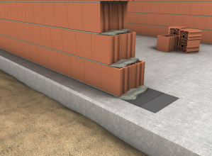 Díky nepatrné deformaci při zatížení se hydroizolační stěrka MB2K výtěčně hodí i jako vodorovná izolace pod zdivem. Trojnásobně překračuje požadavek normy na deformaci a návrat tvaru.