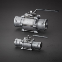 Trojdílné kulové kohouty Megapress najdou uplatnění hlavně v průmyslových aplikacích. Vynikají snadnou a rychlou montáží i údržbou (foto: Viega)