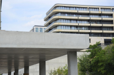 Pohledový beton na stavbě v Praze – Prodloužení podchodu v železniční stanici Praha hlavní nádraží