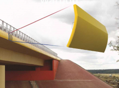 Ukázka mostní římsy