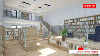 1. místo v kategorii Freestyle – jakýkoliv typ stavby: Knihovna, Silvie Konečná