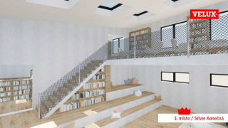 1. místo v kategorii Freestyle – jakýkoliv typ stavby: Knihovna, Silvie Konečná