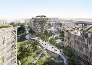 Polyfunkční městská část St. Denis, Paříž, Jiří Petrželka a Kristýna Klůsová, 2020