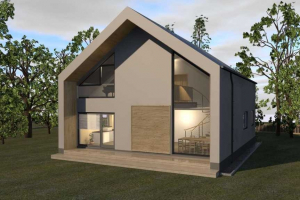 Karolina Činovská, VOŠ a SPŠ Volyně – 1. místo kategorie Projekt rodinného domu a Speciální ocenění Tondach, kategorie Projekt rodinného domu