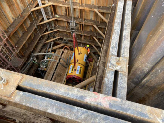 Obříství - Rekonstrukce vodovodní shybky