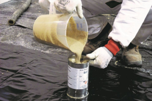 Baumit Alpha – rozlivová zkouška