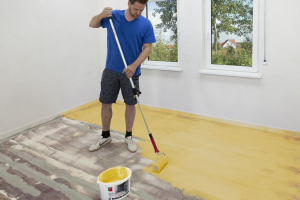 Příprava pro finální aplikaci Baumit Nivello 50 – aplikace kontaktního můstku