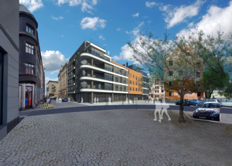 Polyfunkční dům Václav - vizualizace