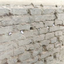 Vrty se po vyfoukání vyplní beztlakově krémem