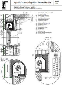 Osazení okna na nosnou konstrukci (předsazený systém)