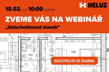 Webinář: Vzduchotěsnost staveb od teorie po praxi