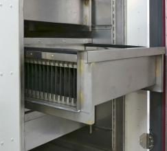 Vkládací zásuvky pro rámečky se vzorky