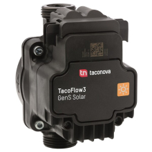 Inovativní mokroběžné oběhové čerpadlo je k dispozici jako TacoFlow3 GenS pro použití v topných produktech, jako jsou plynové tepelné generátory nebo stanice čerstvé teplé vody, a jako TacoFlow3 GenS Solar v solárním provedení