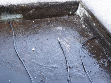 Obr. 2: Umístění teplotních sond na hydroizolaci