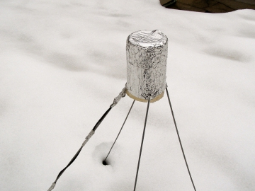 Obr. 4: Umístění sondy na měření teploty venkovního vzduchu