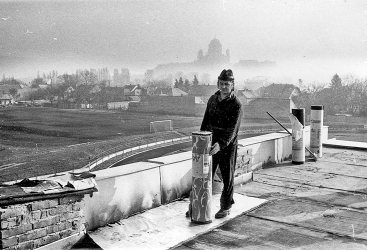 Obr. 5: Pásy KSK firmy Braun při zkoušce pokládání pásů ve Štúrovu