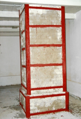 Obr. 6: Zesílení zděného sloupu ocelovou bandáží