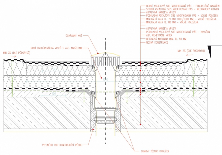 Obr. 2b: Příklad konstrukčního detailu