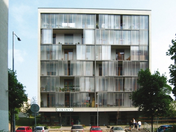 Obr. 13: Netypický způsob zasklení lodžií